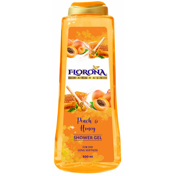 Florona Naturals Peach & Honey Shower Gel 500ml