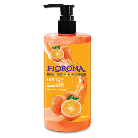 Florona Naturals Orange Moisturiser Hand Wash With Extra Glycerin 500ml