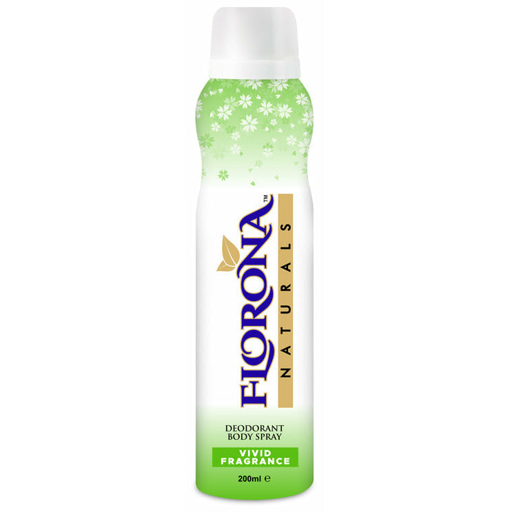 Florona Naturals Deodorant Body Spray Vivid Fragrance 200ml