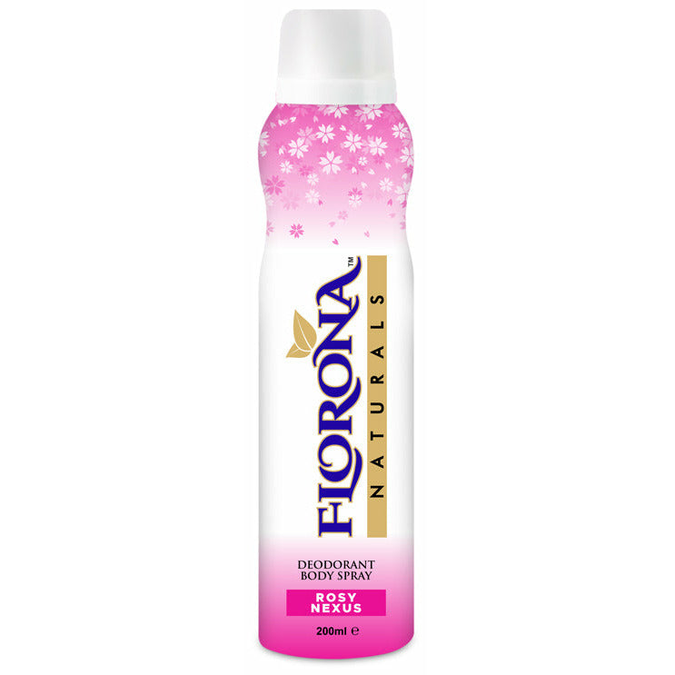 Florona Naturals Deodorant Body Spray Rosy Nexus 200ml